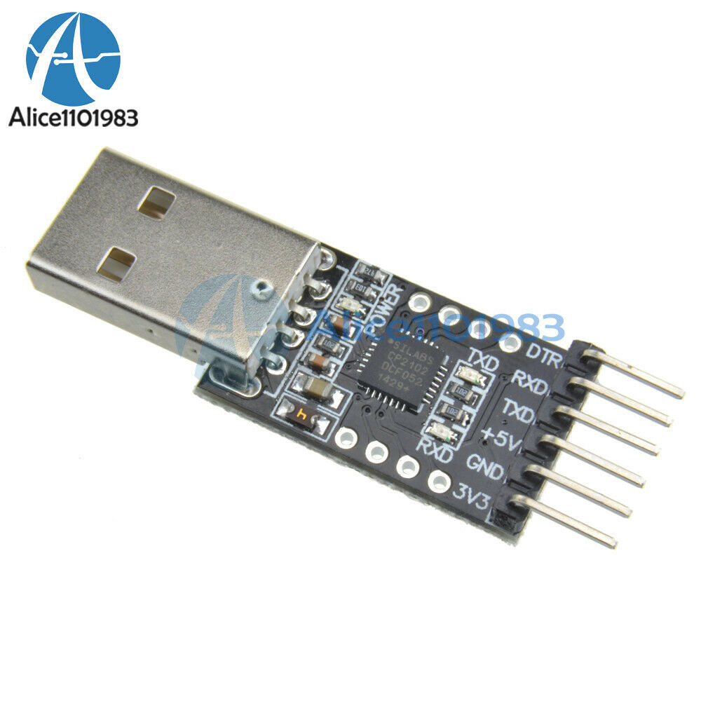 10PCS 6Pin USB 2.0 to TTL UART Module Serial Converter CP2102 STC Replace FT232