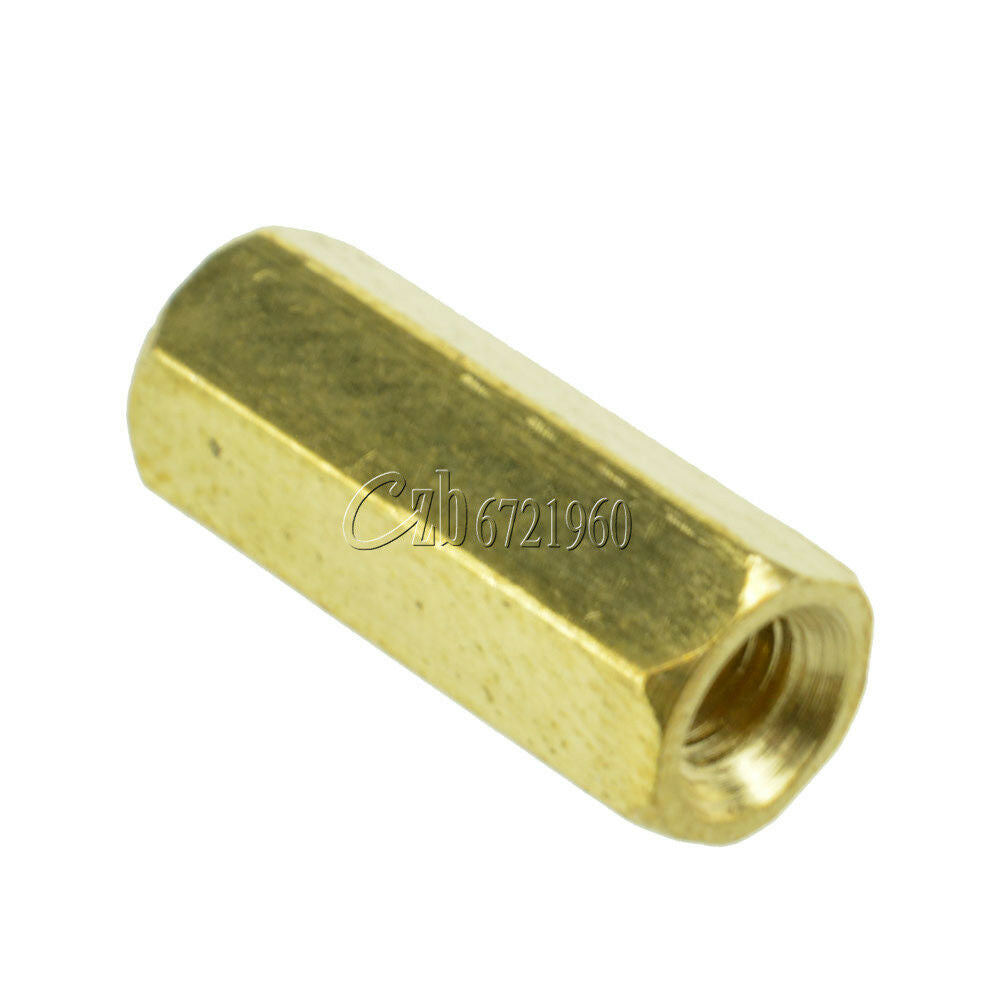 10PCS Brass M3 12mm M3*12 PCB Boards Hex Screw Net Nut Standoff Spacer