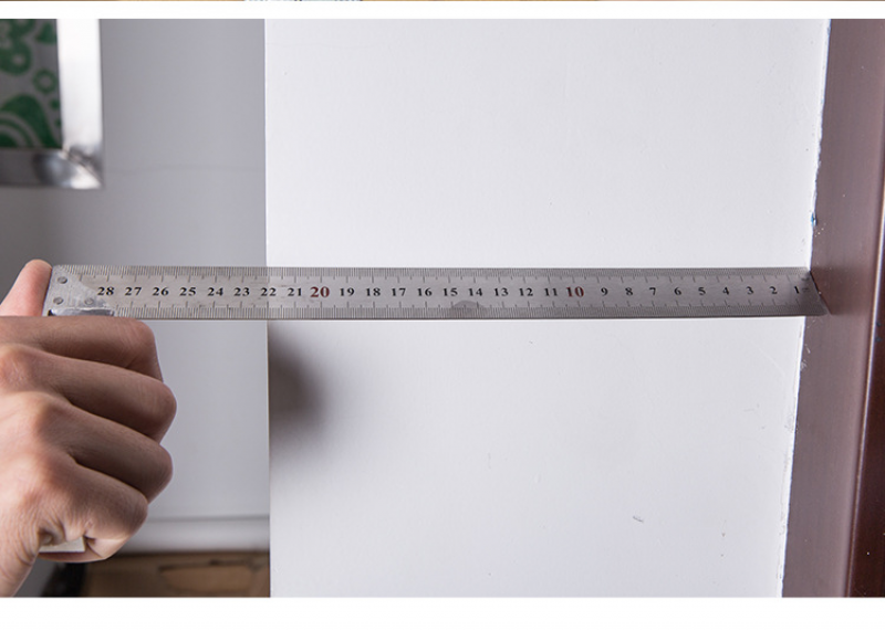 Multi-Function Ruler Woodworking Measuring Ruler Level Adjustment
