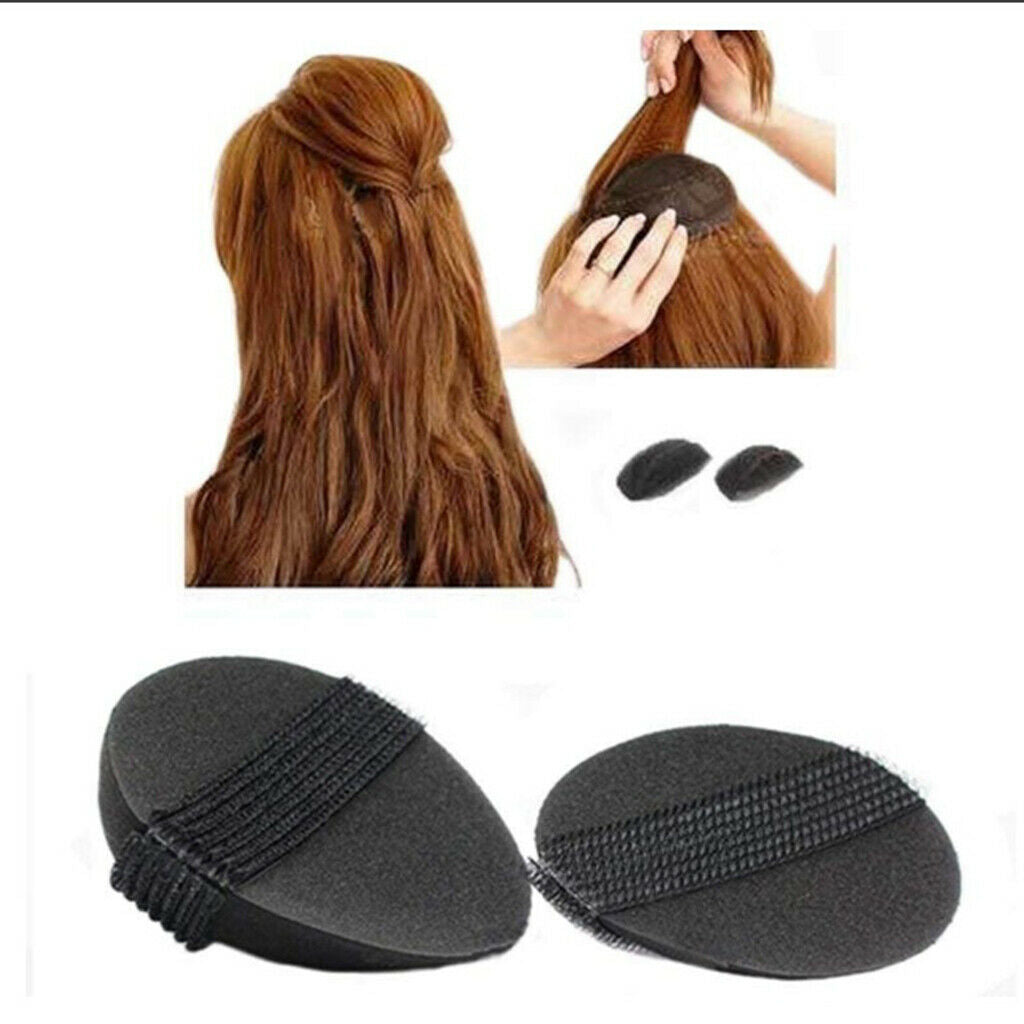 2x Foam Inserts Bump It Comb Hair Bump Up Volumising Styling Tools Clip Stick