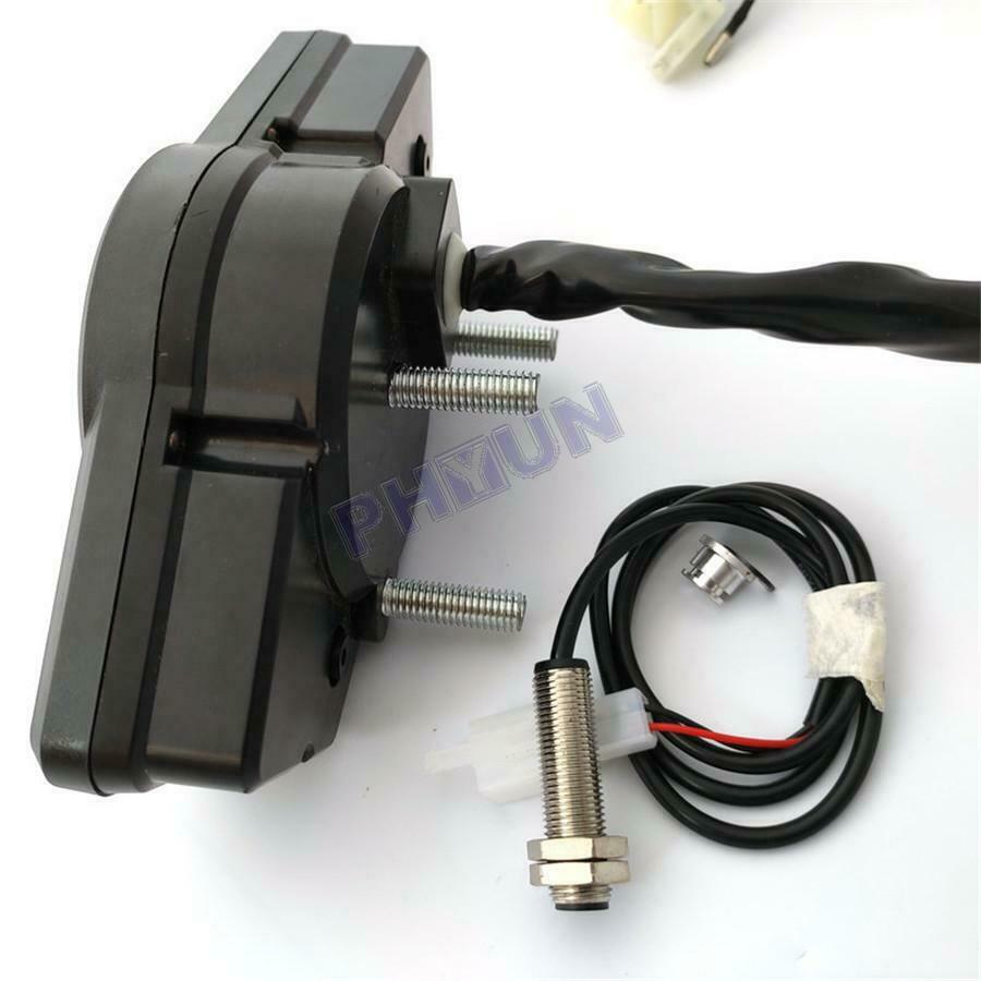 12V Motorcycle Digital LCD Speedometer Odometer Fuel Level For 2 & 4 Cylinders