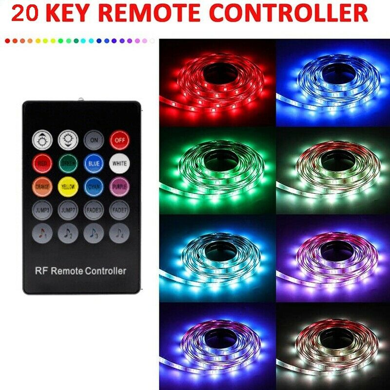 4X(LED Strip Lights RGB 5050 Color Changing Music Sync Color for DecorationR6S4)