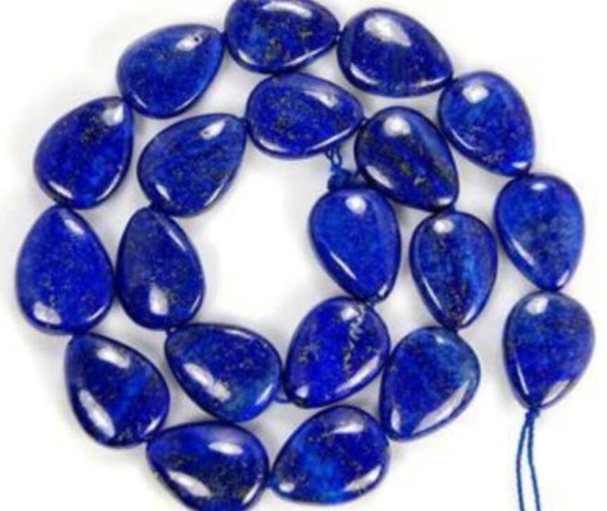 Natural 13X18MM Lapis Lazuli Drip Shape Gemstones Loose Beads 15"