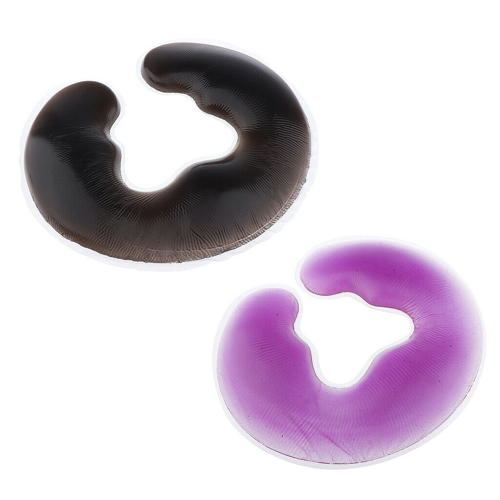2x Salon U Neck Head Silicone Pillow Body Face Relax Massage Travel Cushion