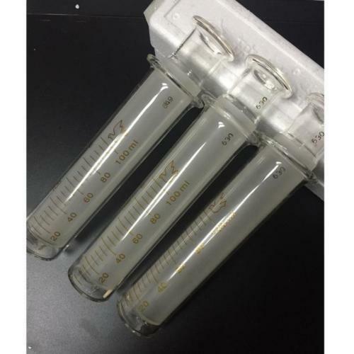 1PC 100ml Large Diameter Recycling Glass Syringe Sample Injector Lab Supplies