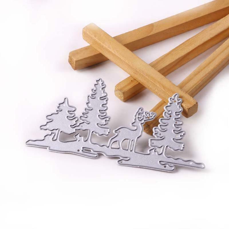 Christmas Tree Deer Metal Cutting Dies Stencil DIY Scrapbook Album Paper Card