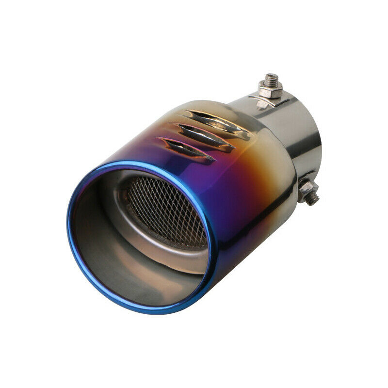 63MM Stainless Steel Tailpipe Nozzle Car Rear Tail Muffler Exhaust Pipe Net Tip