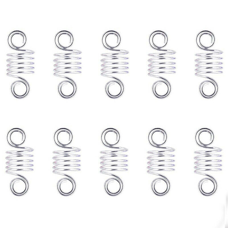 160pcs/set Hair Coil Dreadlocks Beads Cuffs Braiding Clips Twisted Braid .fJCDF