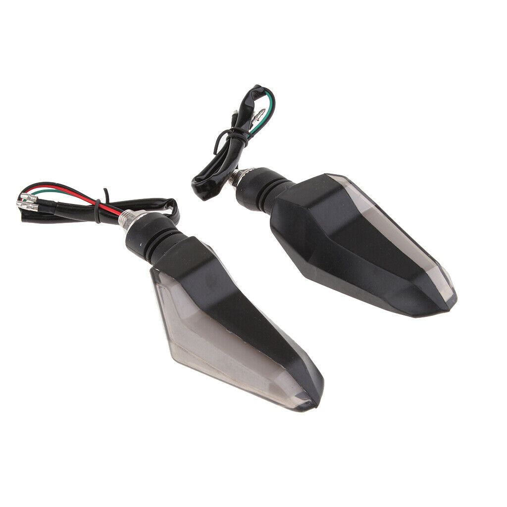 12V LED Universal Motorcycle Turning Signal Lamp Flash Light Yellow+White