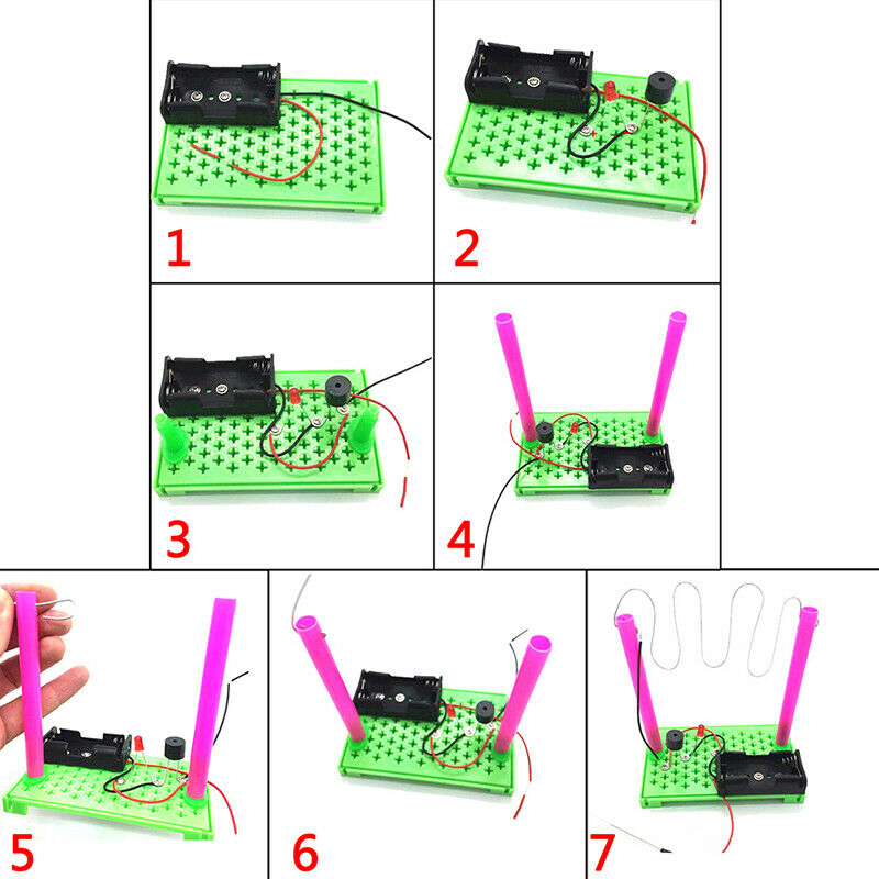 Kids Educational Science Toys Electric Keep Calm Crossing Game DIY Kit  LQ