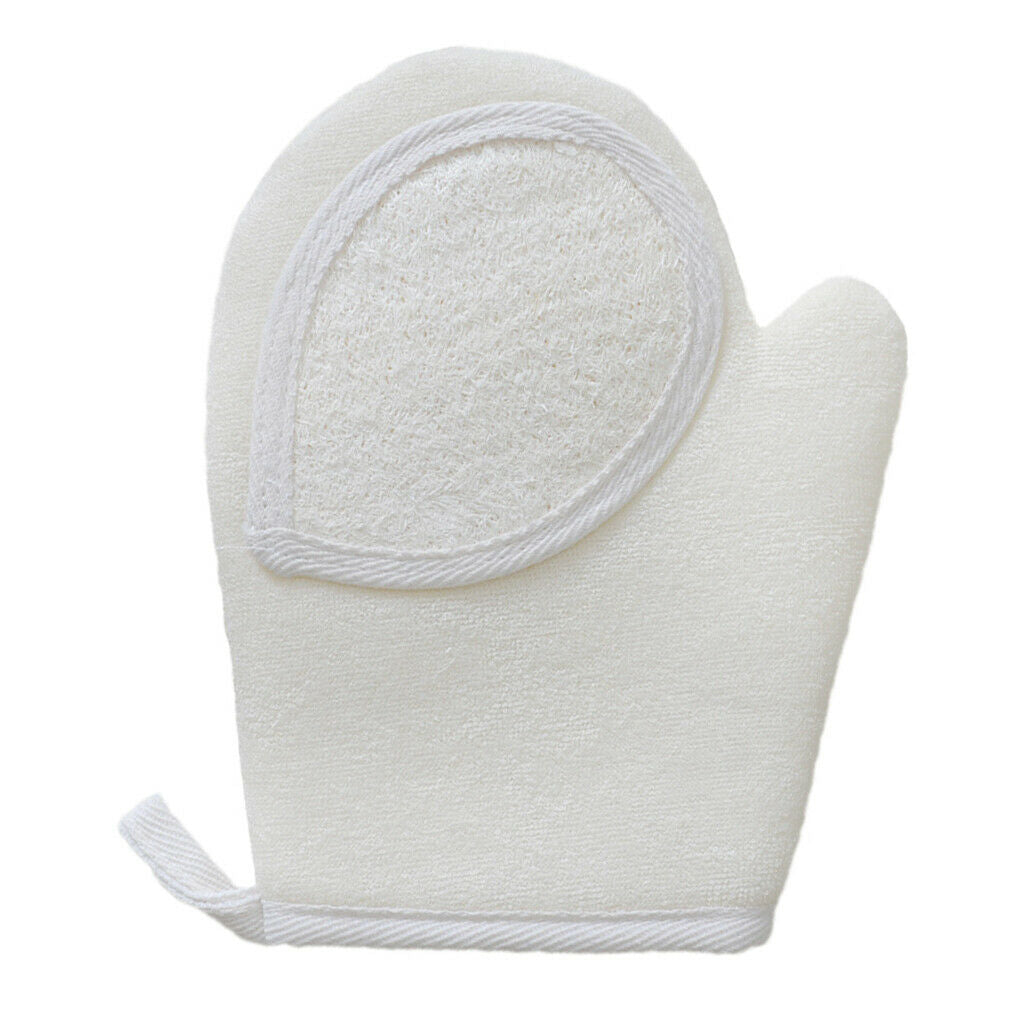 2x Bath-Scrubbing Gloves Massage Washable Spa Face Cloth for Men and Women