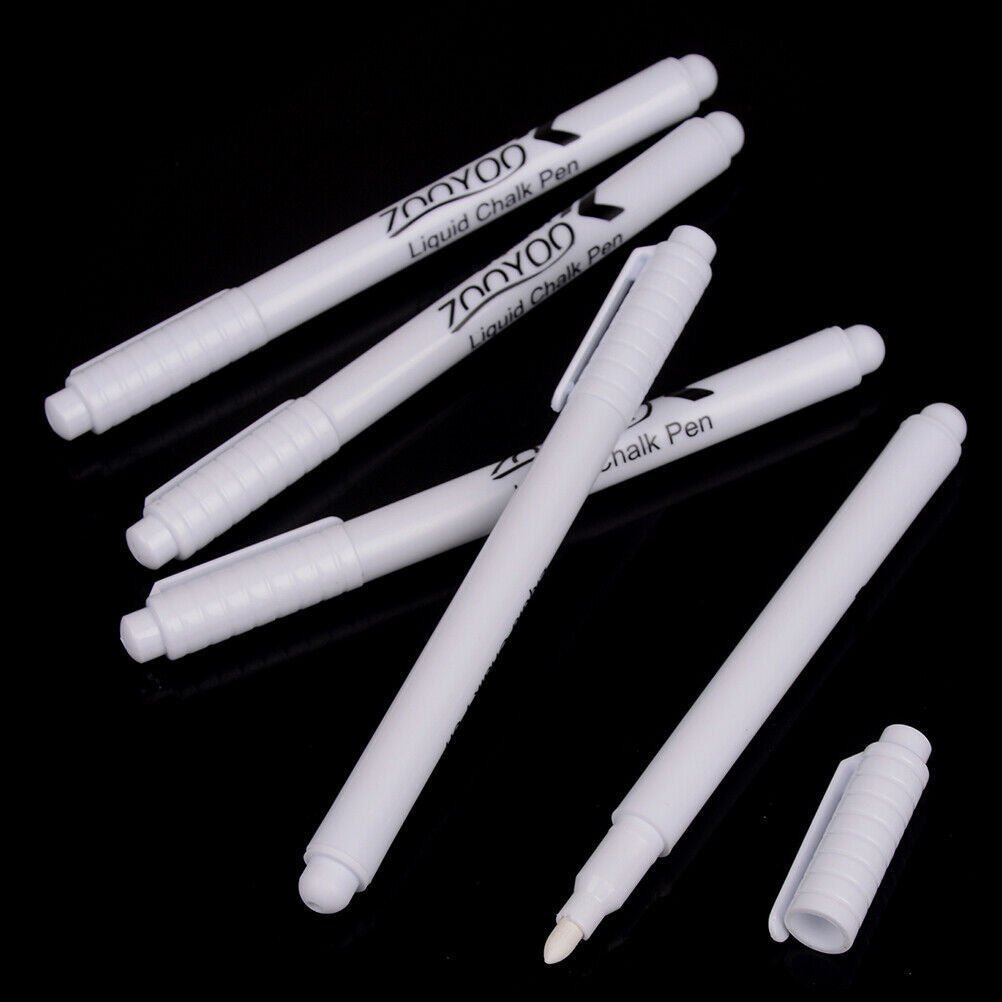 3PCS New white liquid chalk pen marker chalkboard blackboard pen erasable WL SJ