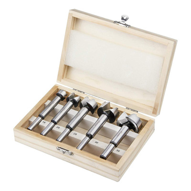 5Pcs Woodworking Tools 15-35Mm Woodworking Drill Bit Set Boring Saw Tool