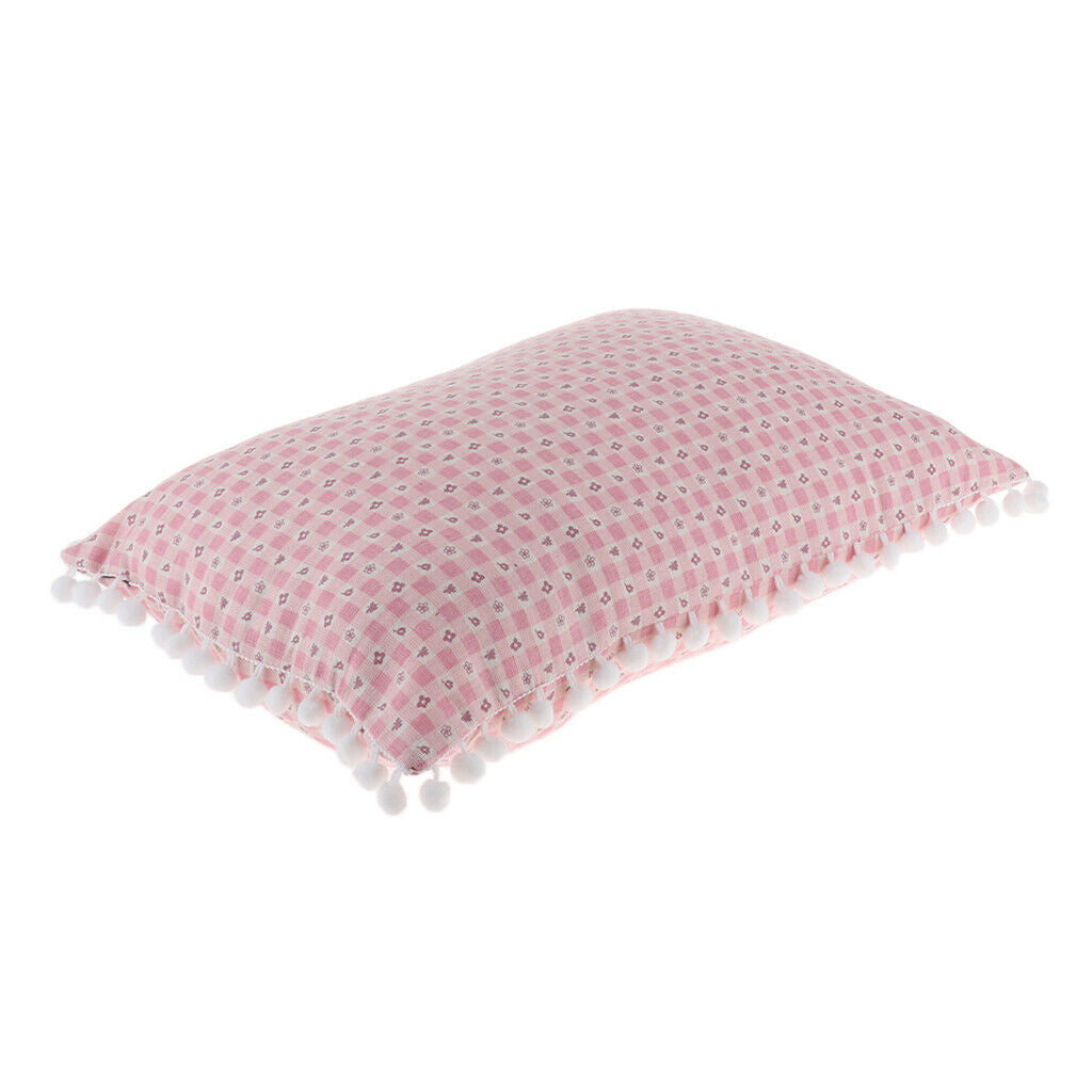 Rectangle Lumbar Support Pillow Cushion for Home Office Chair Car Sofa Pink