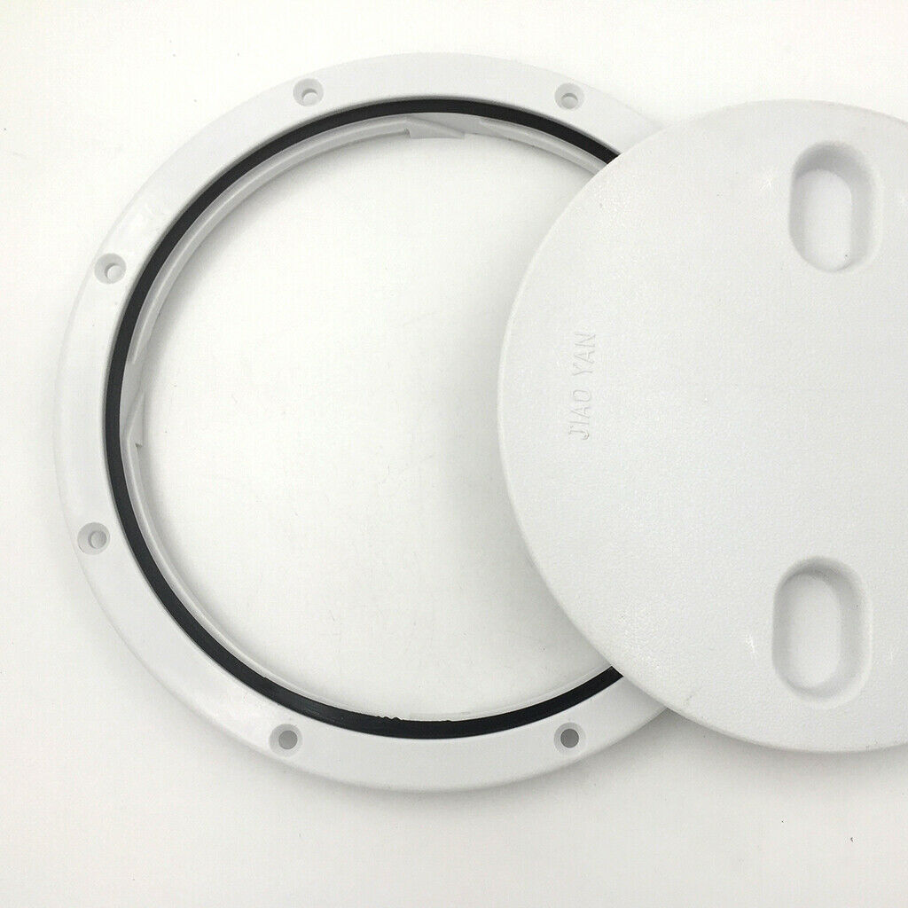 10.49" Access Hatch Round Inspection Hatch Cover for Boat & RV Marine White