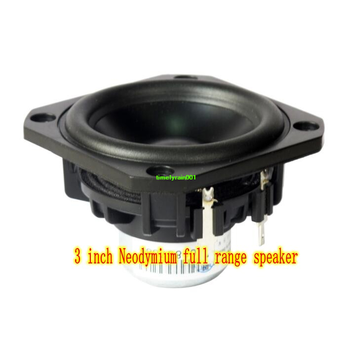 2pcs 3"inch 78mm 8Ω 12.5W~25W Speaker Neodymium Full range Loudspeaker