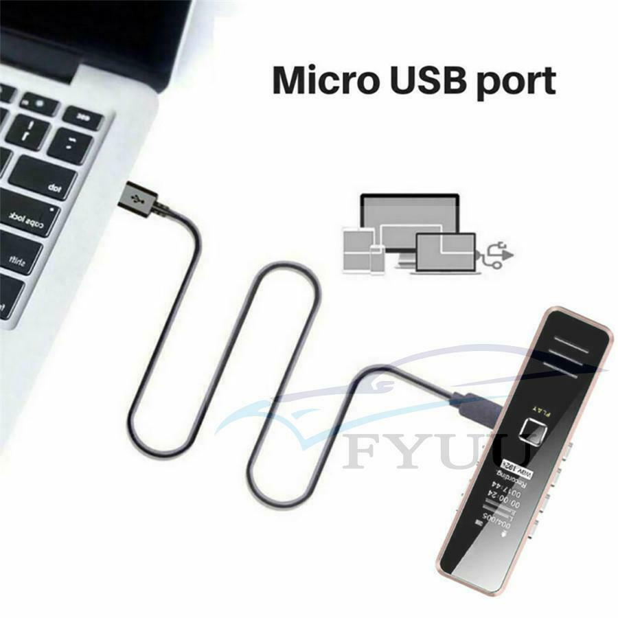 Voice Activate Mini Digital Sound Audio Recorder Dictaphone MP3 Player MP3/ WMA