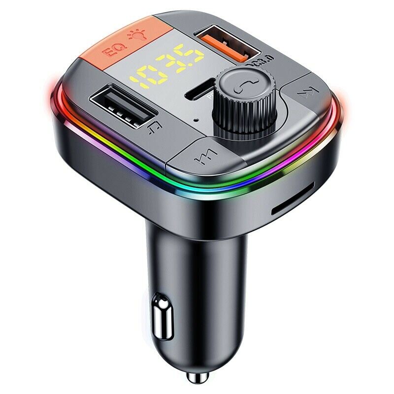 Bluetooth Wireless Handsfree Car Kit MP3 Player QC3.0 USB Charger FM TransmittP1