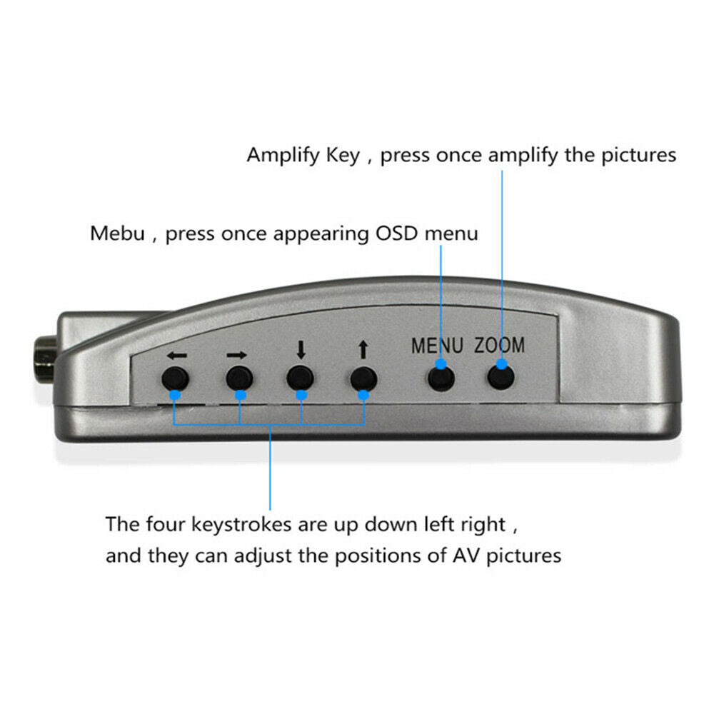 For Computer Laptop PC VGA to TV AV RC Composite Video Adapter Converter Box