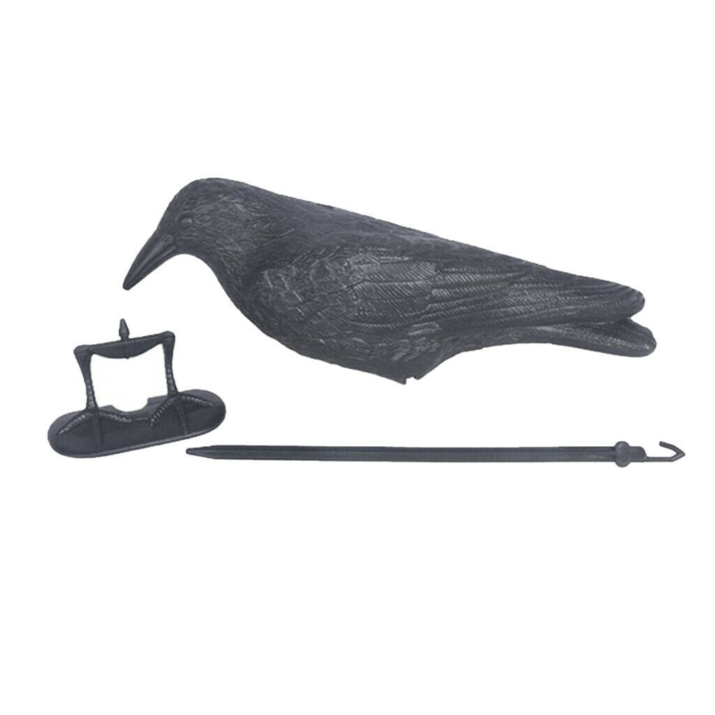 Simulation Lifelike Crow Decoys Raven Decoying Lawn Ornaments Scarecrow