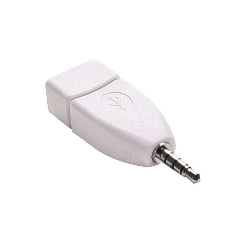 Universal 3.5mm Male Aux Audio Plug Jack To USB 2.0 Female Converter Adapter US
