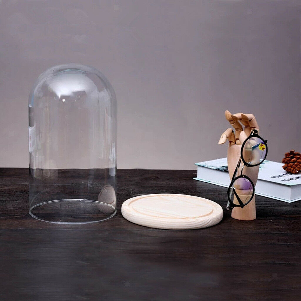 Eyewear Display Rack Wooden +Glass Box for Glasses Jewelry Decorations M