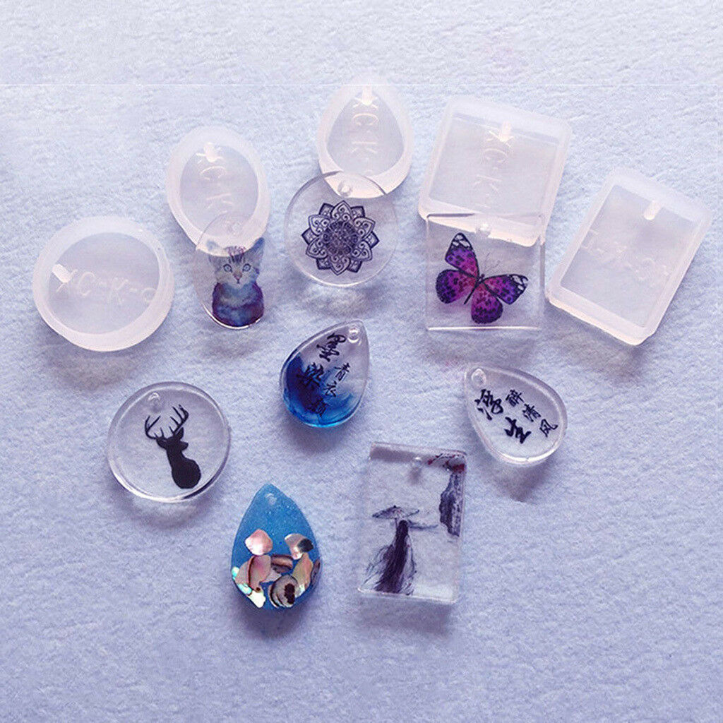 5x Silicone Mold DIY Pendants Beads Jewelry Making DIY Tools Mould