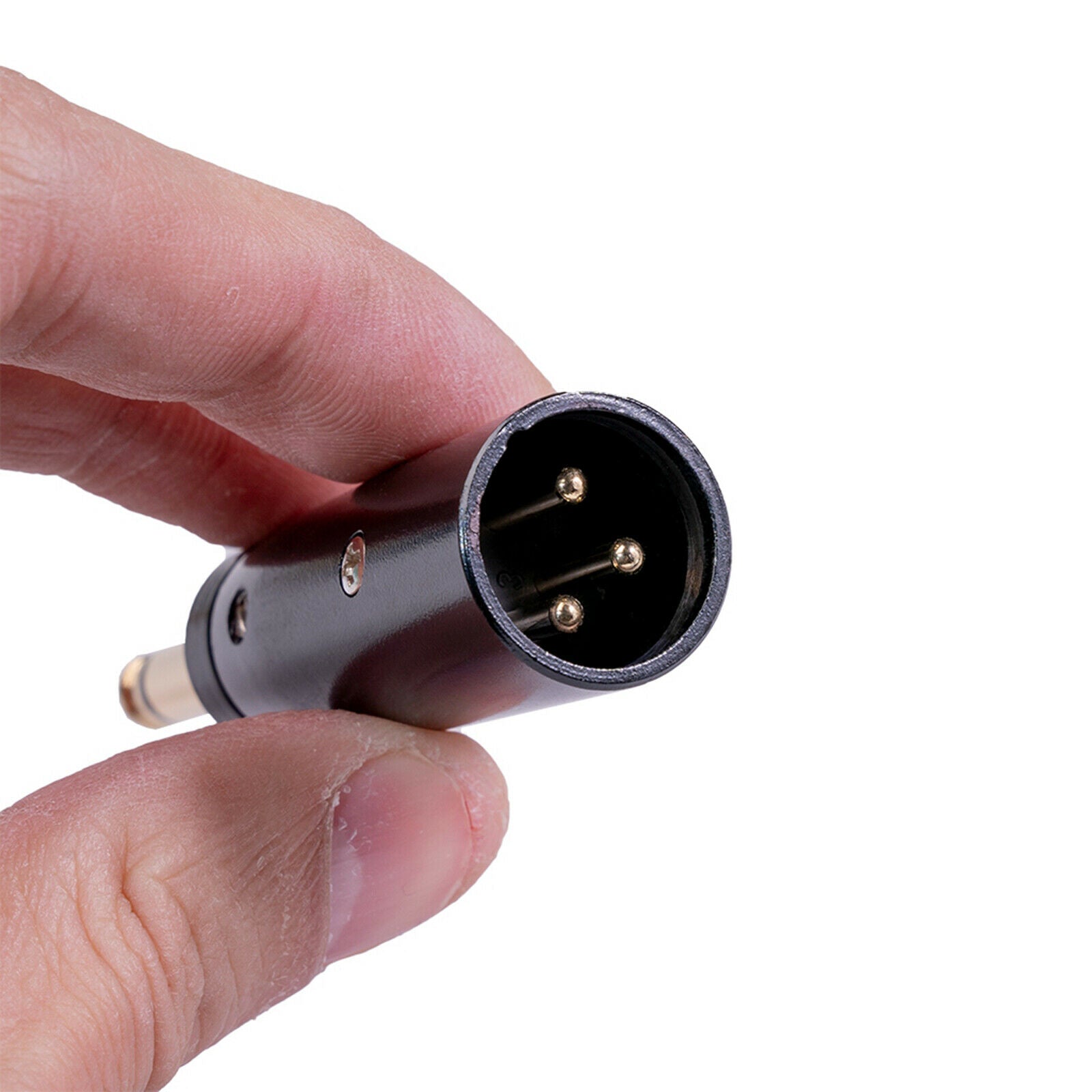 2pcs 3-Pin XLR Male to 1/4" 6.35mm Mono Audio Microphone Mic TRS Adapter