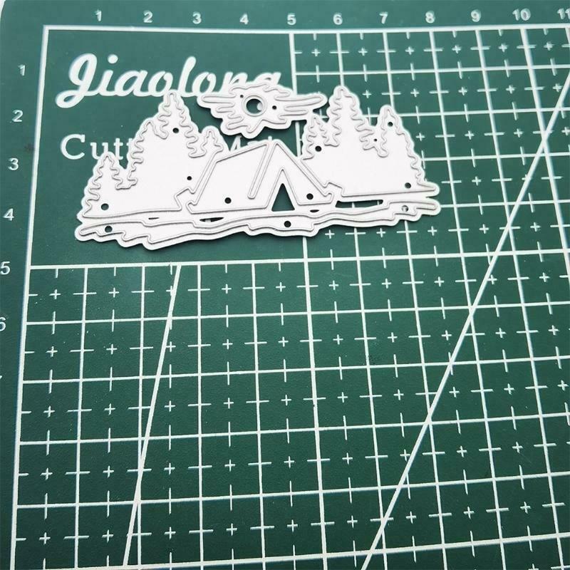 Camping Tent Woods Carbon Steel Cutting Dies DIY Scrapbooking Photo Album Paper