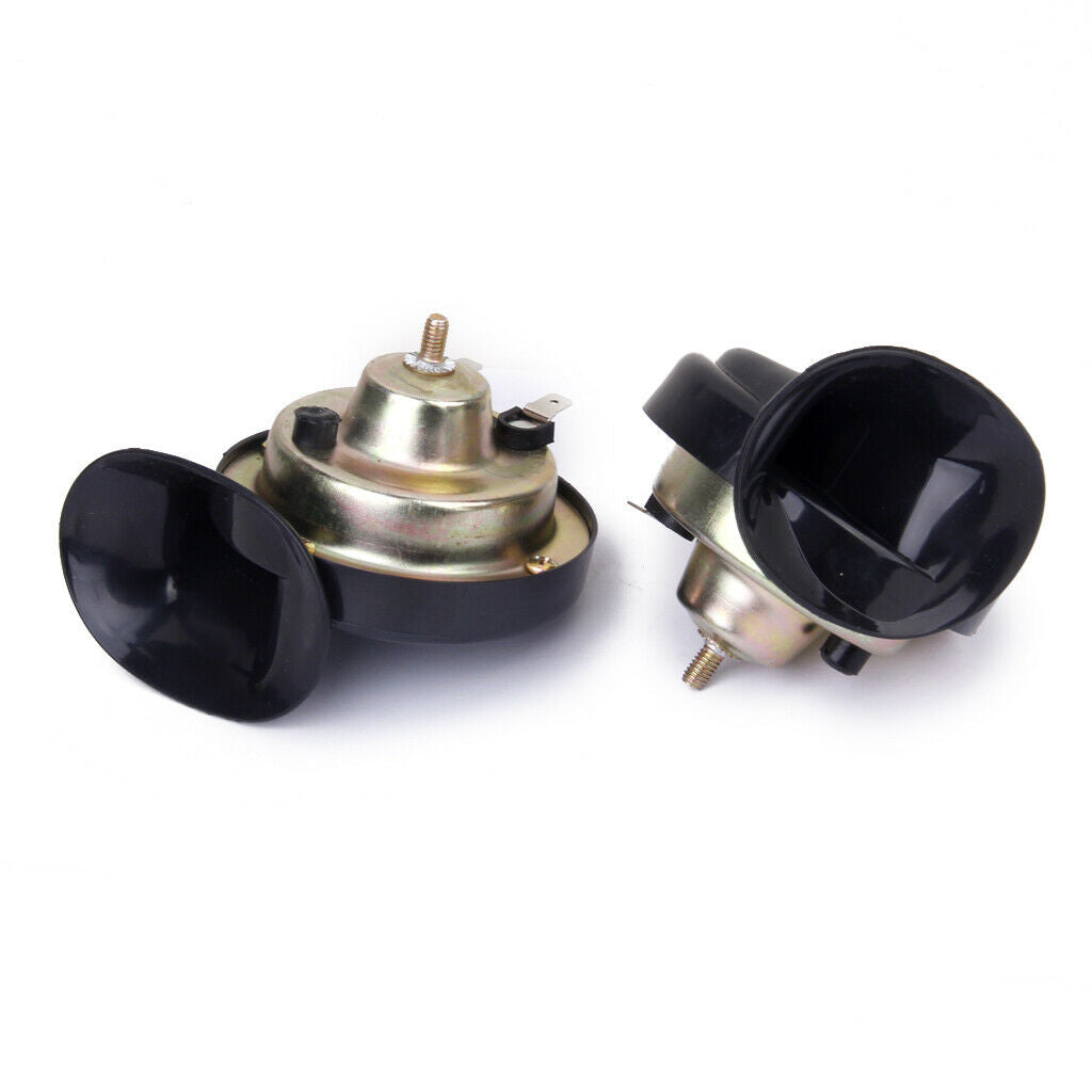 12V LOUD SNAIL CAR VAN TRUCK BOAT DUAL TONE 2 AIR HORN SOUND SIREN FITTING