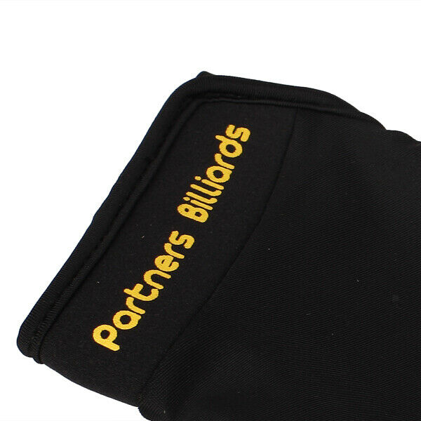 Yellow Black 3 Finger Billiard Glove