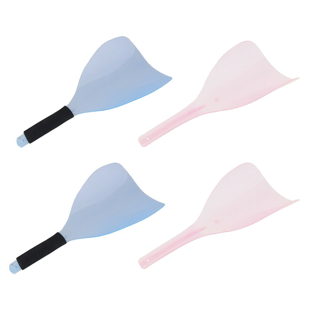 4 Pieces Plastic Salon Hairspray Masks Facial Eyes Guard Shields Pink/Blue