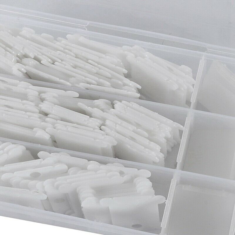 1X(Plastic Floss Bobbins and Clear Needlecraft Organizer - 200 Cross-Stitch 2P5)