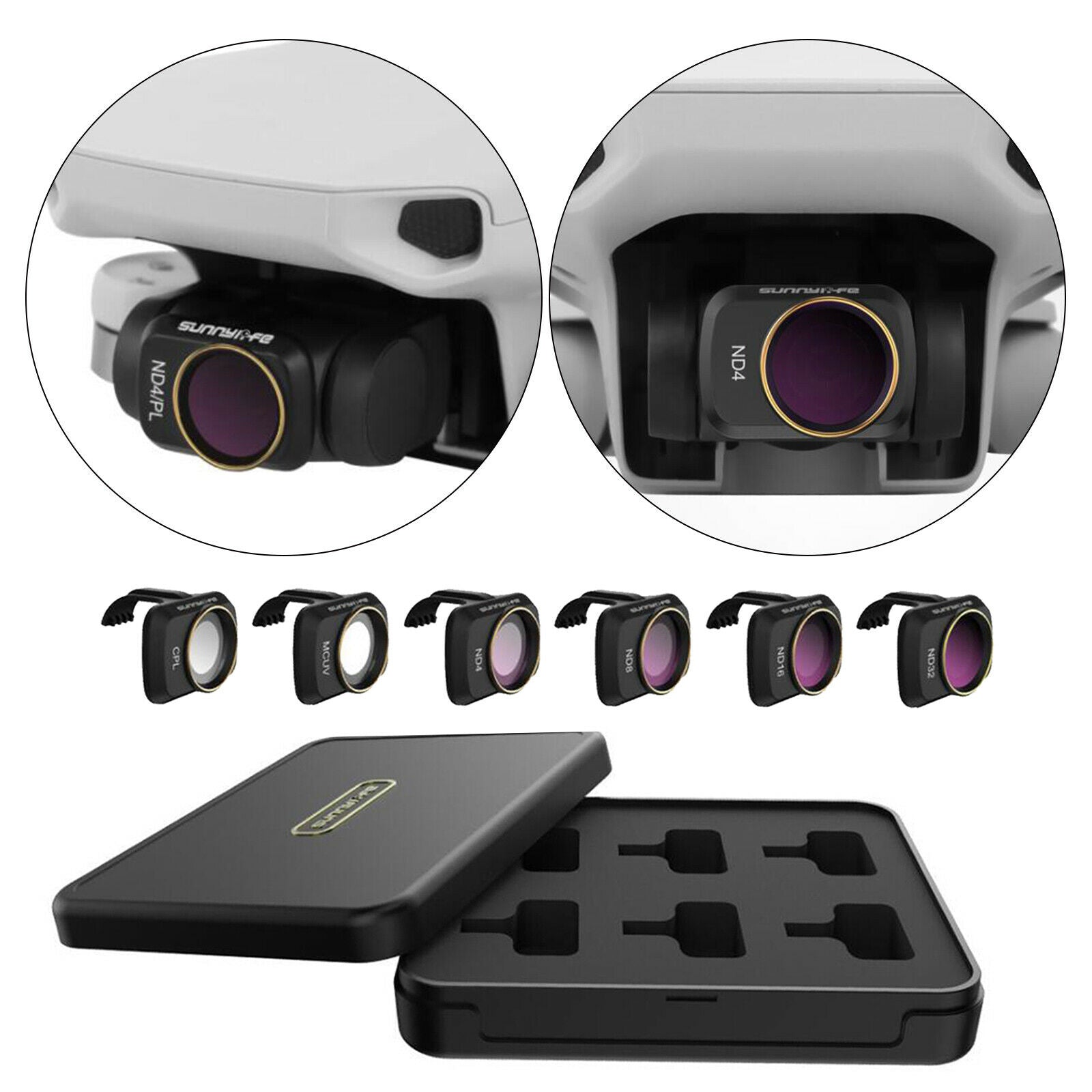 6-pack Lens Filter MCUV CPL ND for Mavic Mini/ Mini 2 Camera Scratch-proof