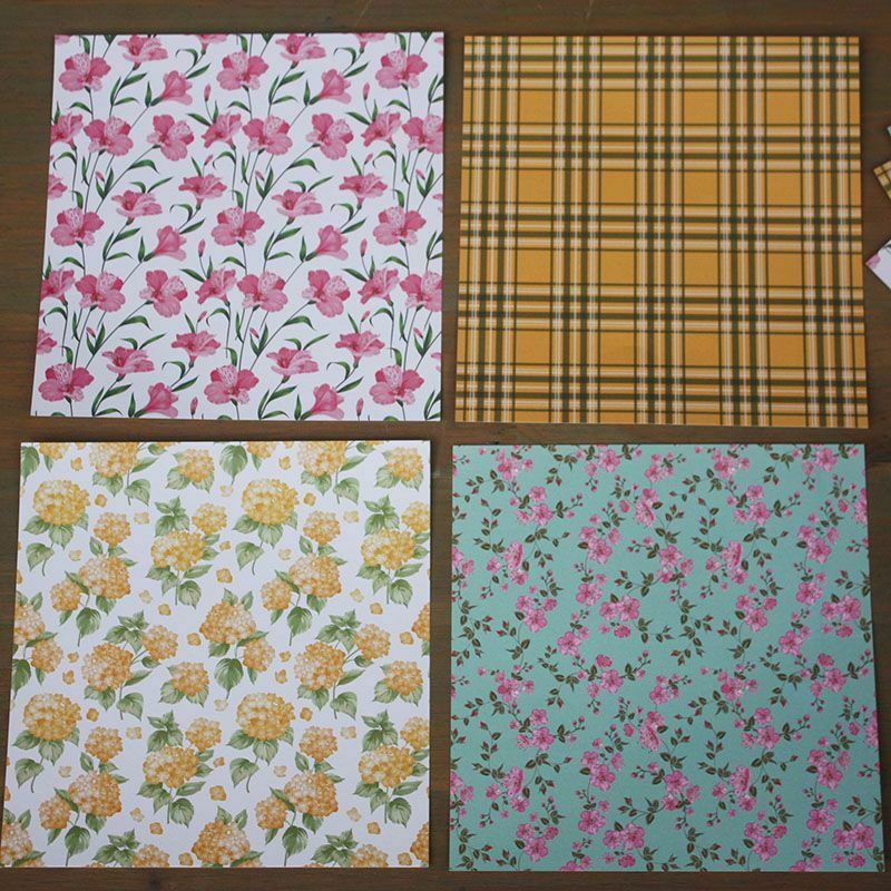 12X 6'' Tea Time Paper Pad Sheet Single-sided DIY Scrapbooking Card Craft Charm
