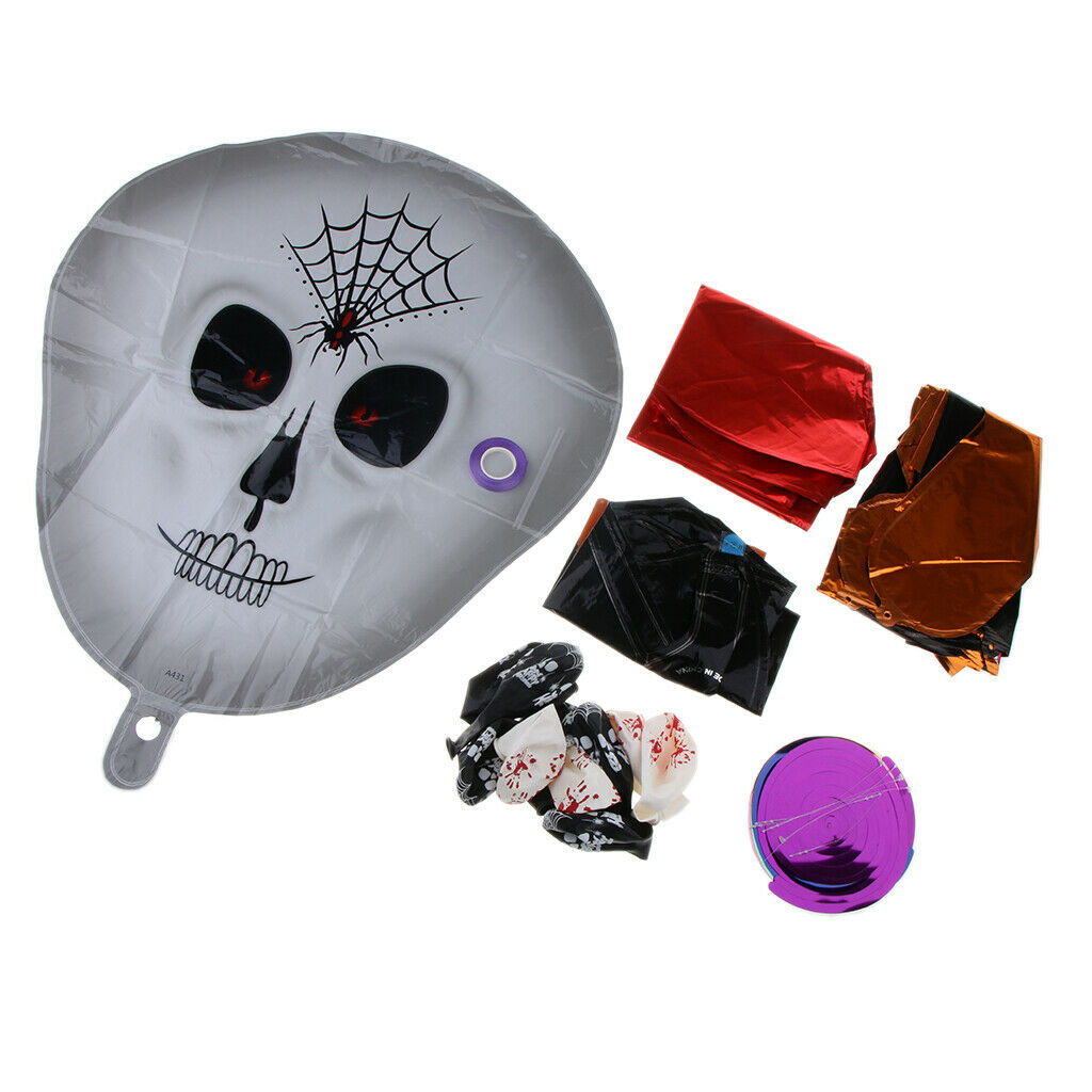 Halloween Balloons Bunting Set Happy Halloween Party Decoration Supplies