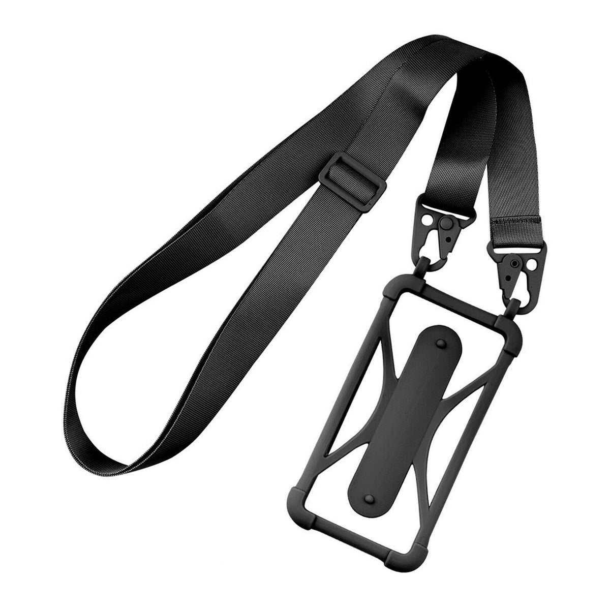 Silicone Lanyard Case Cover Mobile Phone Holder Sling Neck Strap Belt Bands