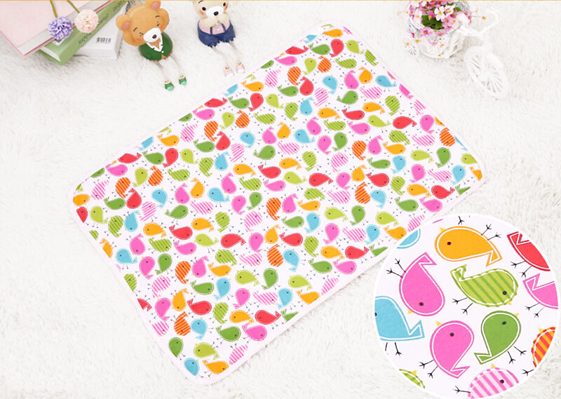 Waterproof Changing Diaper Pad Cotton Washable Infant Baby Urine Mat Napp.l8