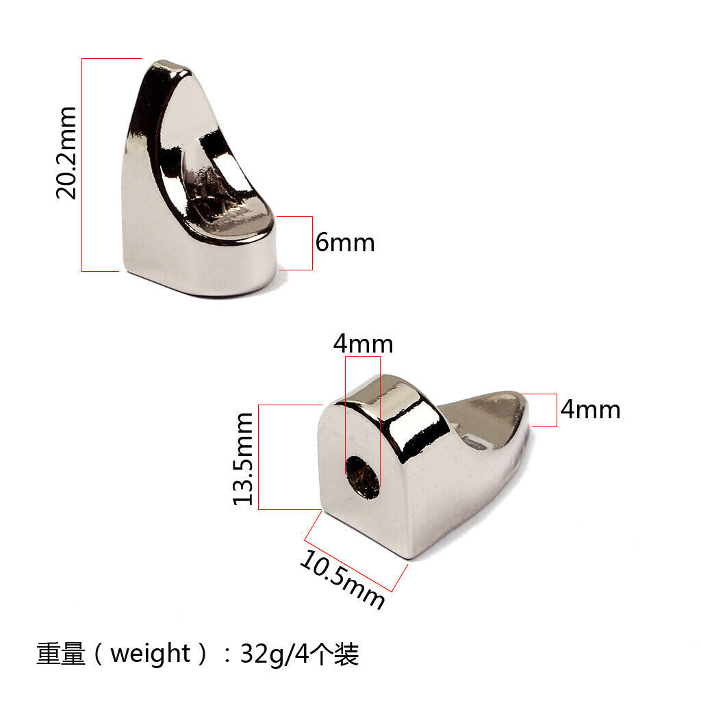 Pack/12pcs Zinc Alloy L Shape Banjos Replacement Brackets 20.2 x 10.5mm