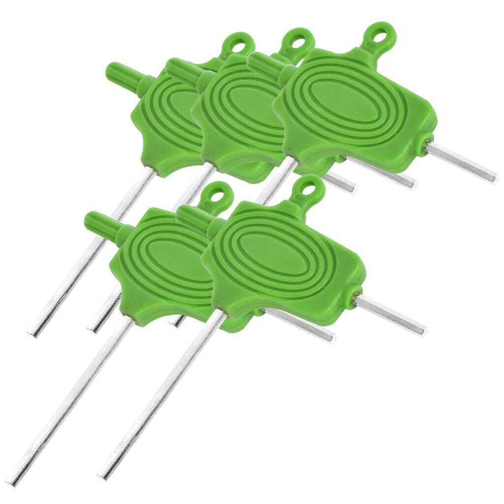 5pcs T Treated Tool Set Hex Driver Screwdriver Driver Kit - Green