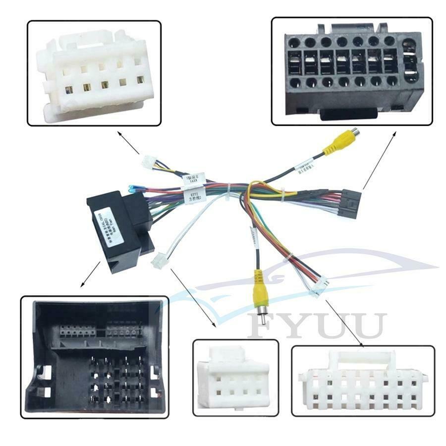 16 pin Car Android Stereo Wiring Harness with Canbus box For Peugeot 3008/2008/