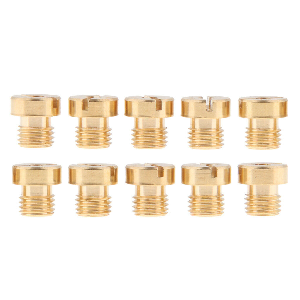 10x M6 Main Jet Injector Nozzle Kit For Carburetor Motorcycle Dirt Bike ATV