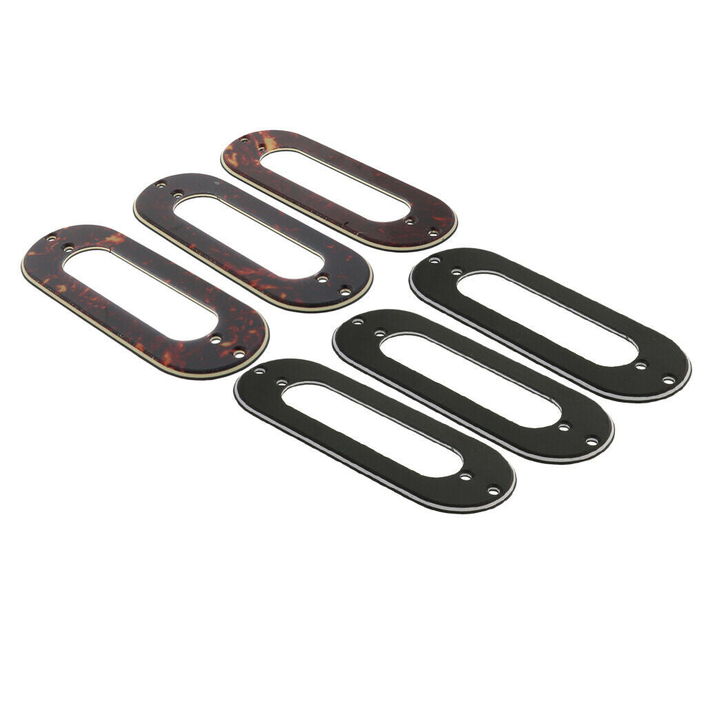 6pcs Single Coil Pickup Frame Mounting Rings for  ST Electric Guitar Accessory