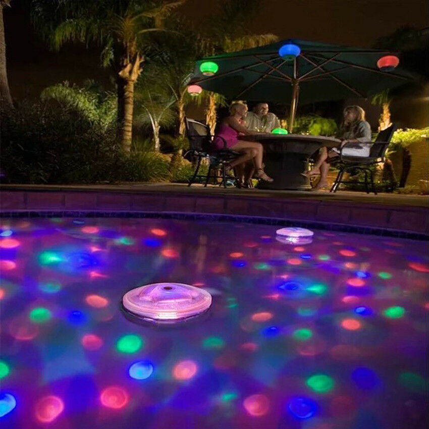 Floating Underwater LED Disco Light Glow Show Swimming Pool Bath SPA Lights