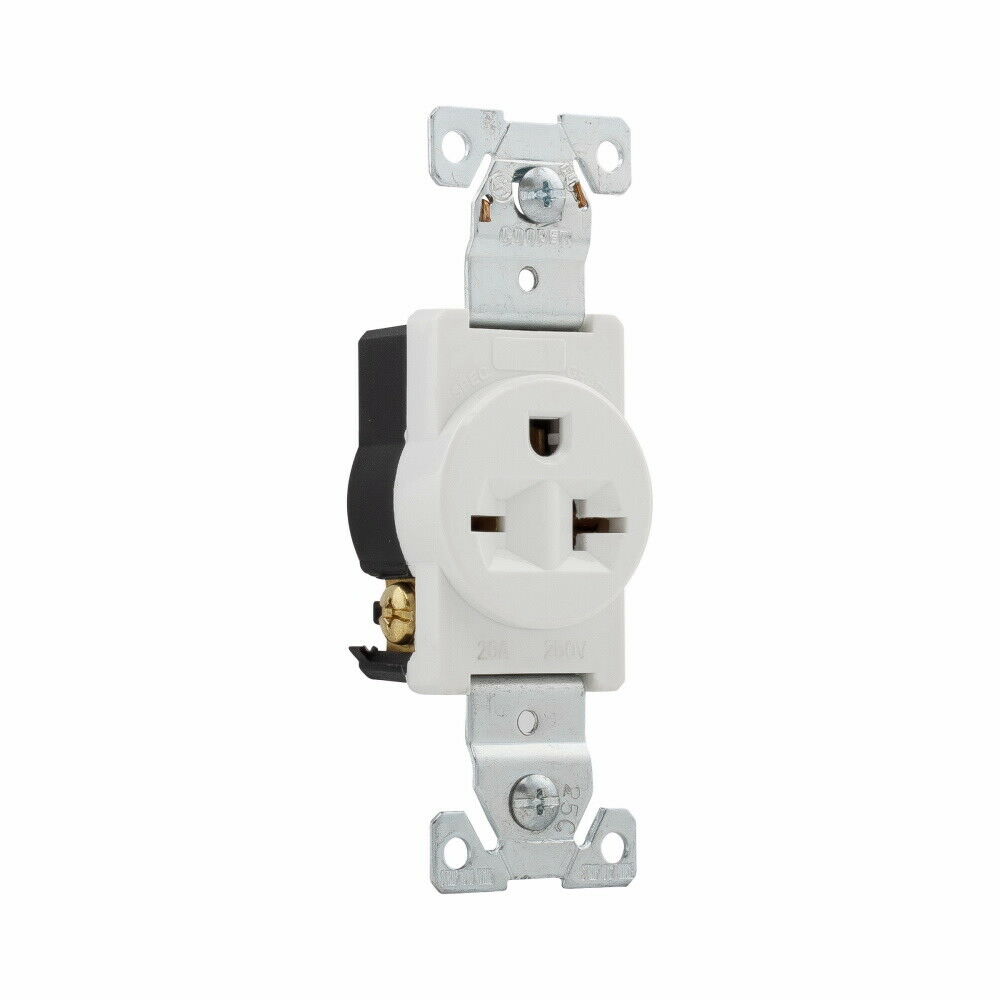 1pcs - EATON 5461W 20A 250V NEMA 6-20R Industrial Grade Single Receptacle
