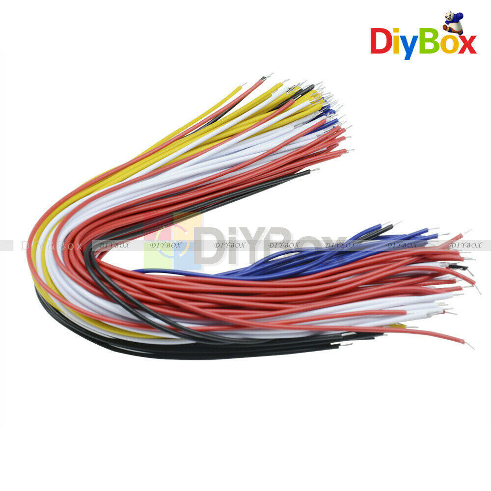 100PCS Colors Flexible Two Ends Tin-plated 20CM  Breadboard Jumper Cable Wires