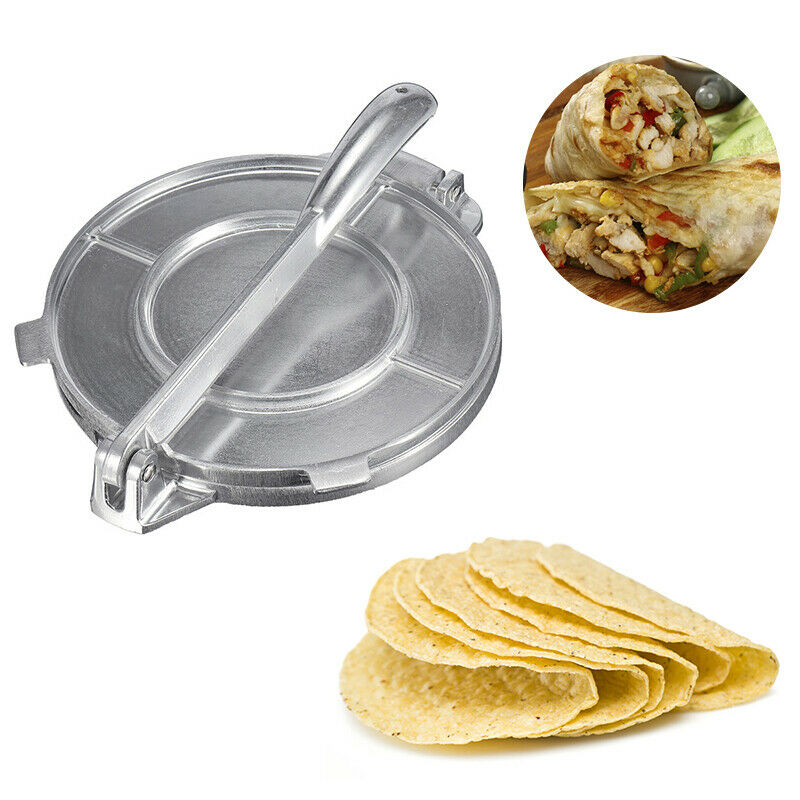 8'' Foldable DIY Tortilla Maker Press Pan Pastry Pie Press Maker Bakeware TS FG
