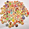 100x Round Wood Buttons Decorative for Sewing DIY Scrapbook Cardmaking 15mm