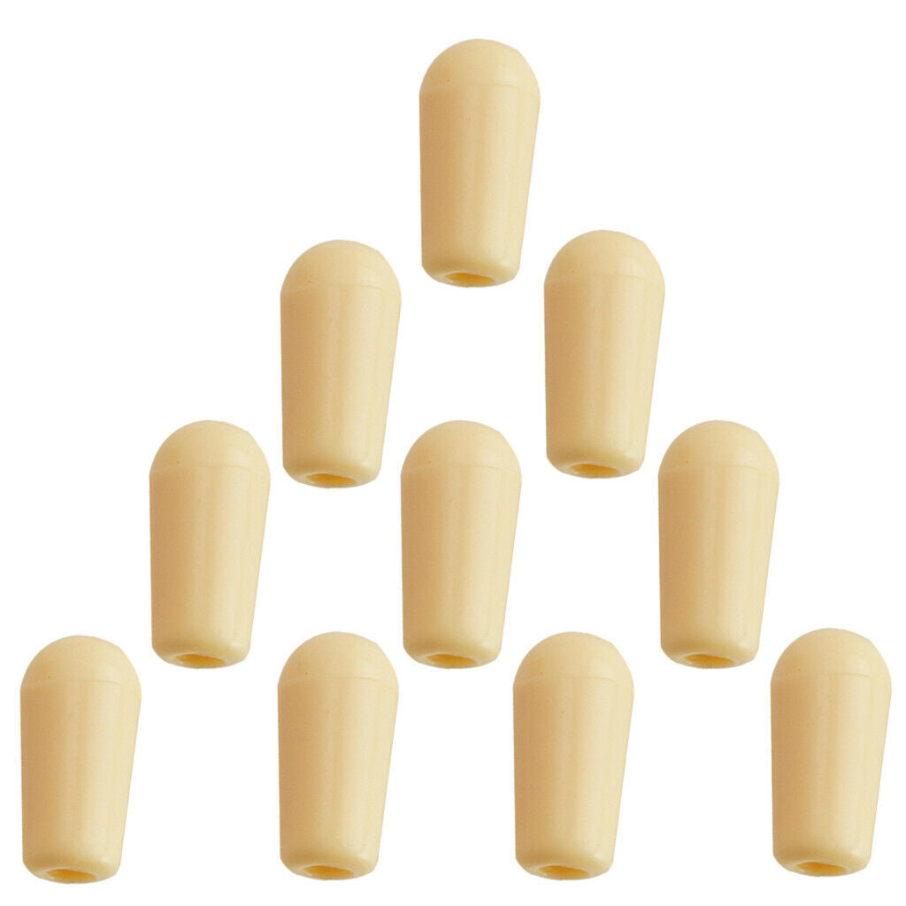 10x Electric Guitar 3-way Switches Knobs   for LP EPI Guitar Beige 4mm