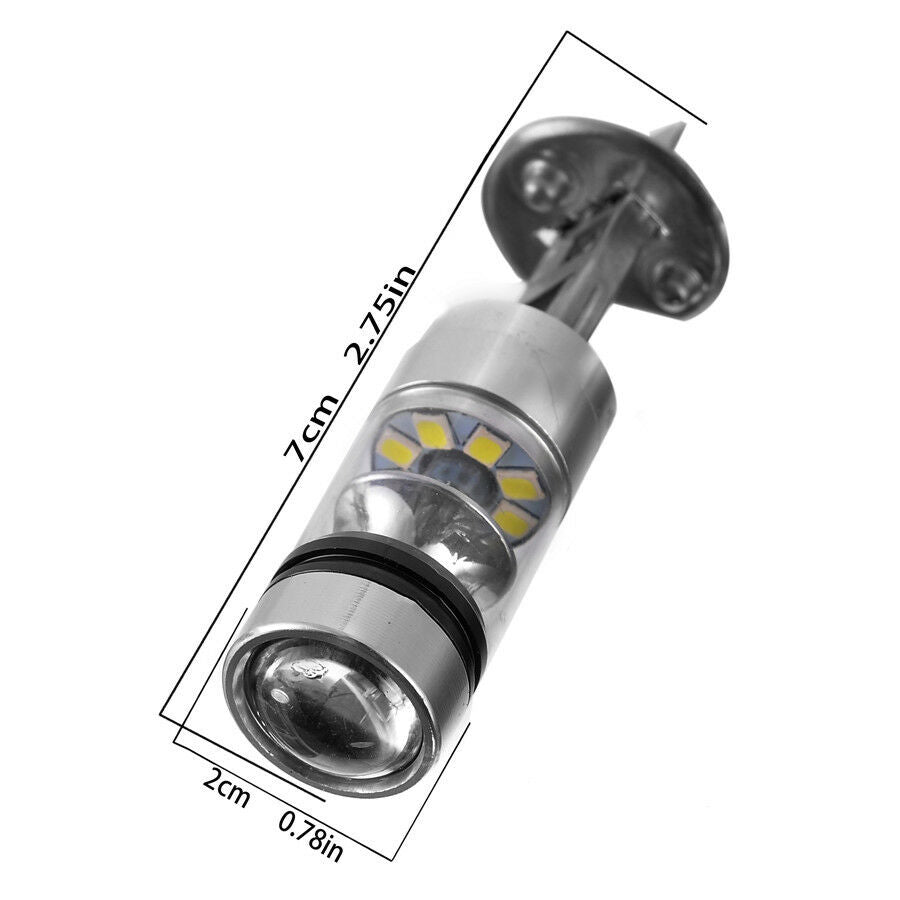 H1 LED Fog Light Bulbs 6000K White 100W 2323 SMD 1000LM Auto Fog Light DRL BulbS